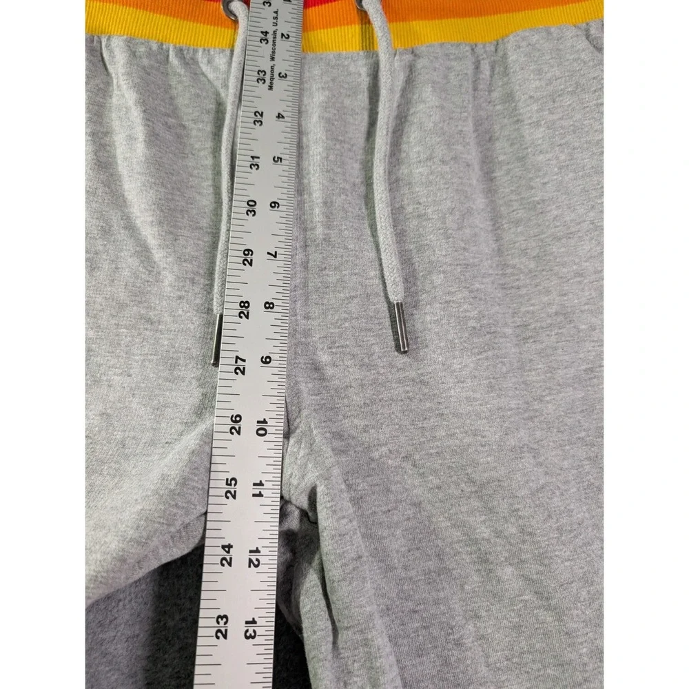 Aldi Rainbow Stripe Jogger Sweatpants Gray‎ Men's Medium Athleisure
